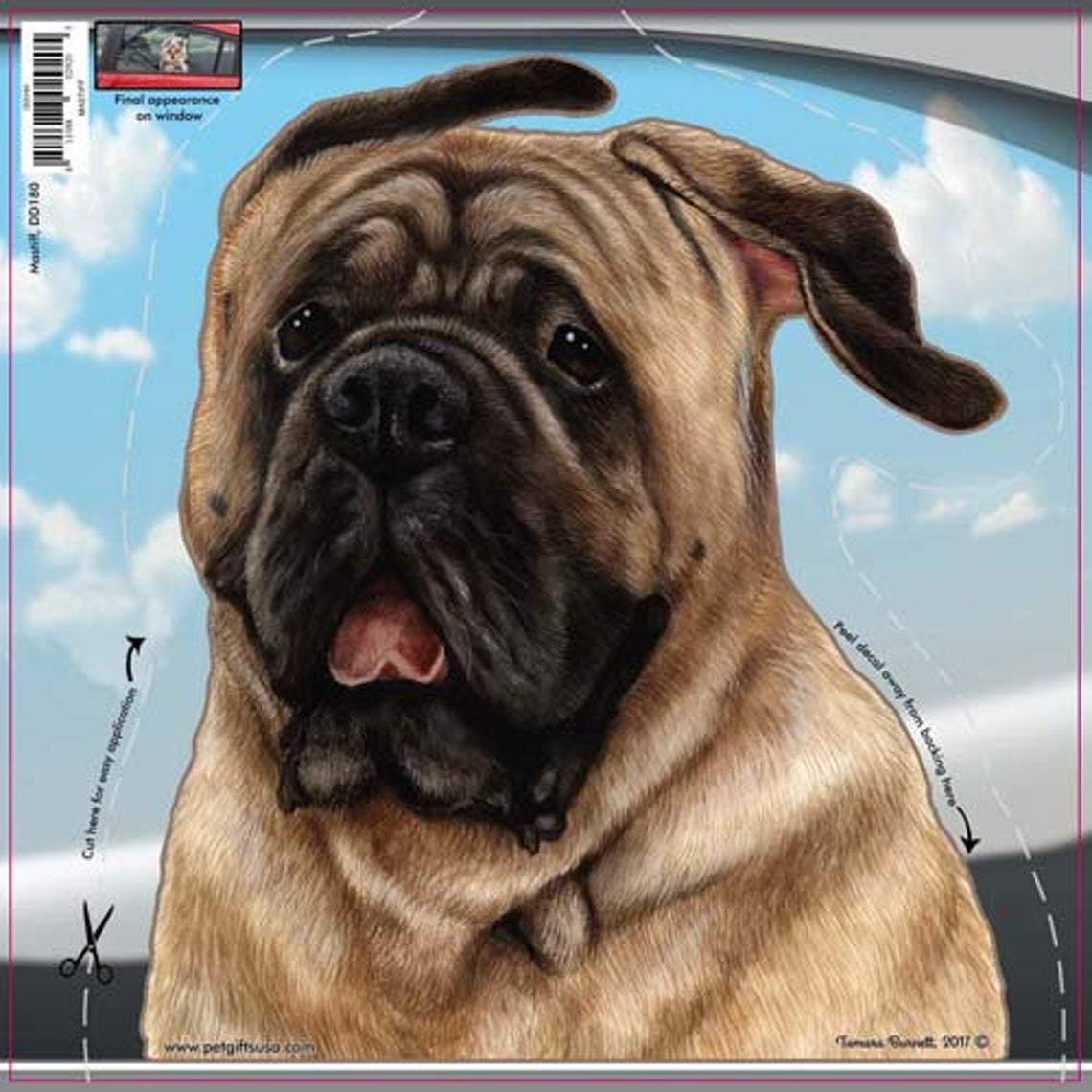 Mastiff-On The Move Window Car Sticker