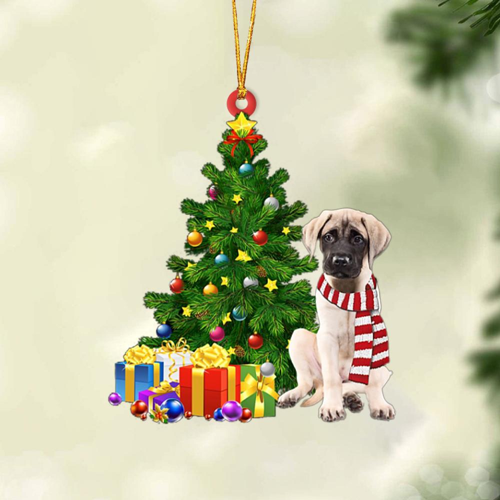 Mastiff-Christmas Star Hanging Ornament