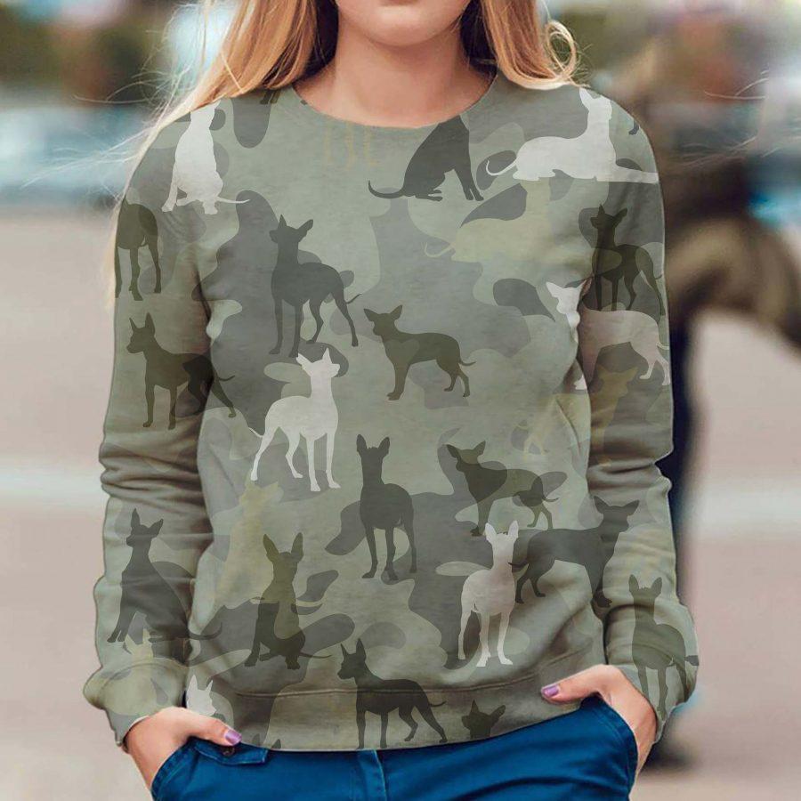 Mexican Hairless Dog - Camo - Premium Sweatshirt