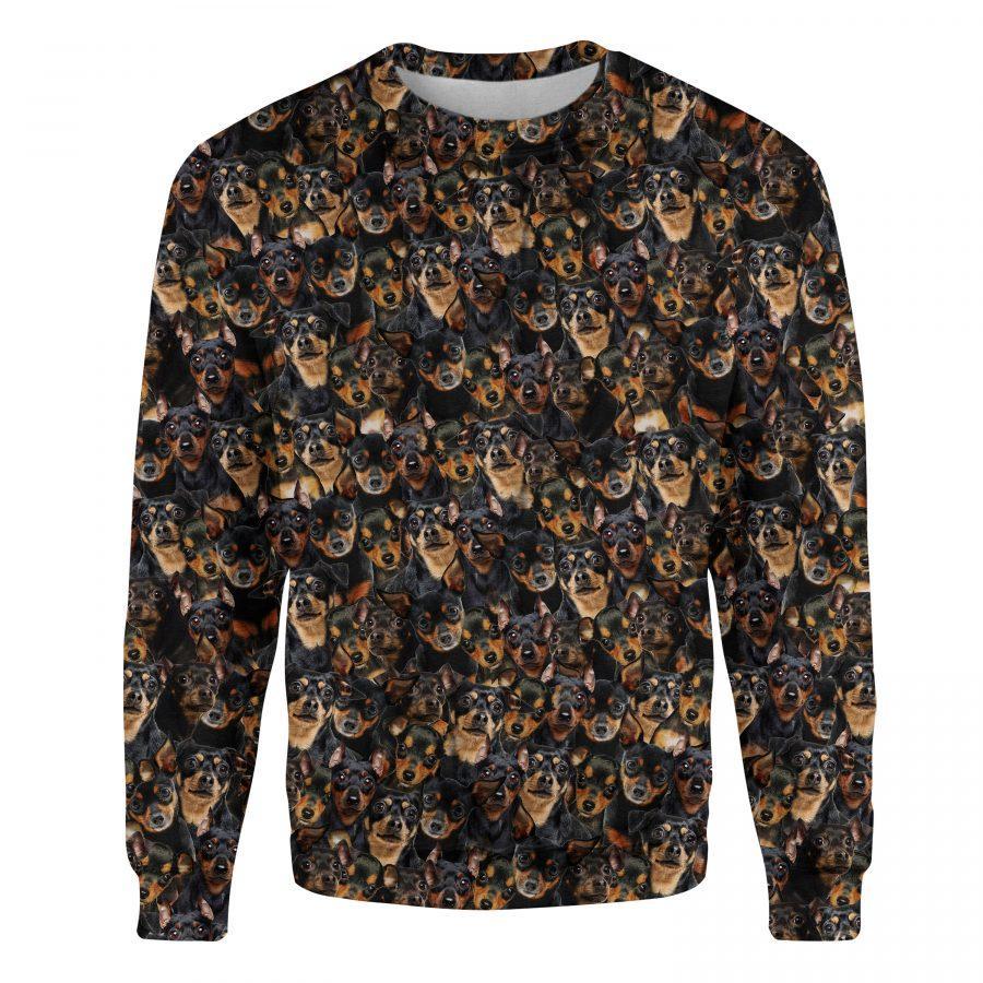 Miniature Pinscher - Full Face - Premium Sweatshirt