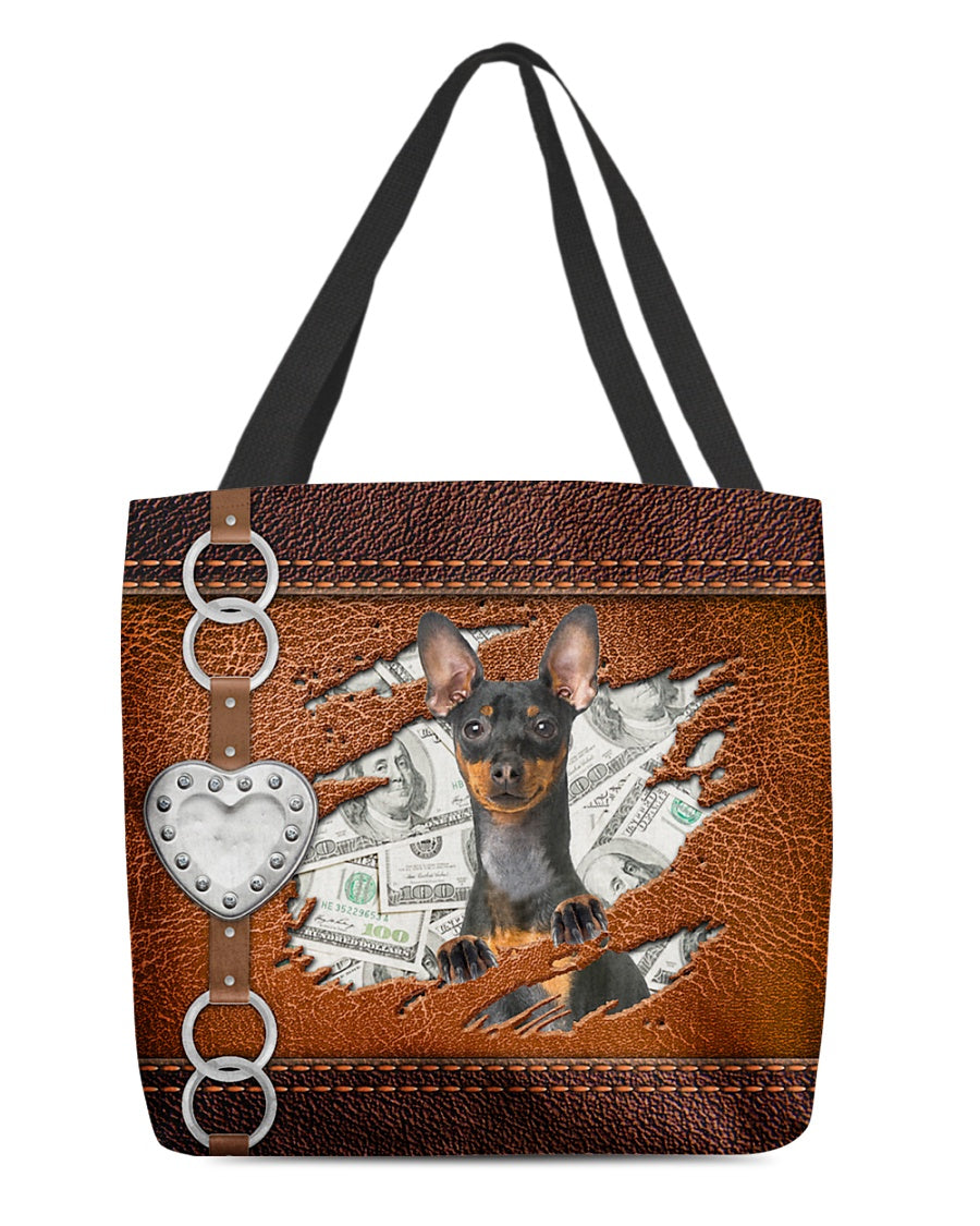 Miniature Pinscher-Let Me Go Out -Cloth Tote Bag