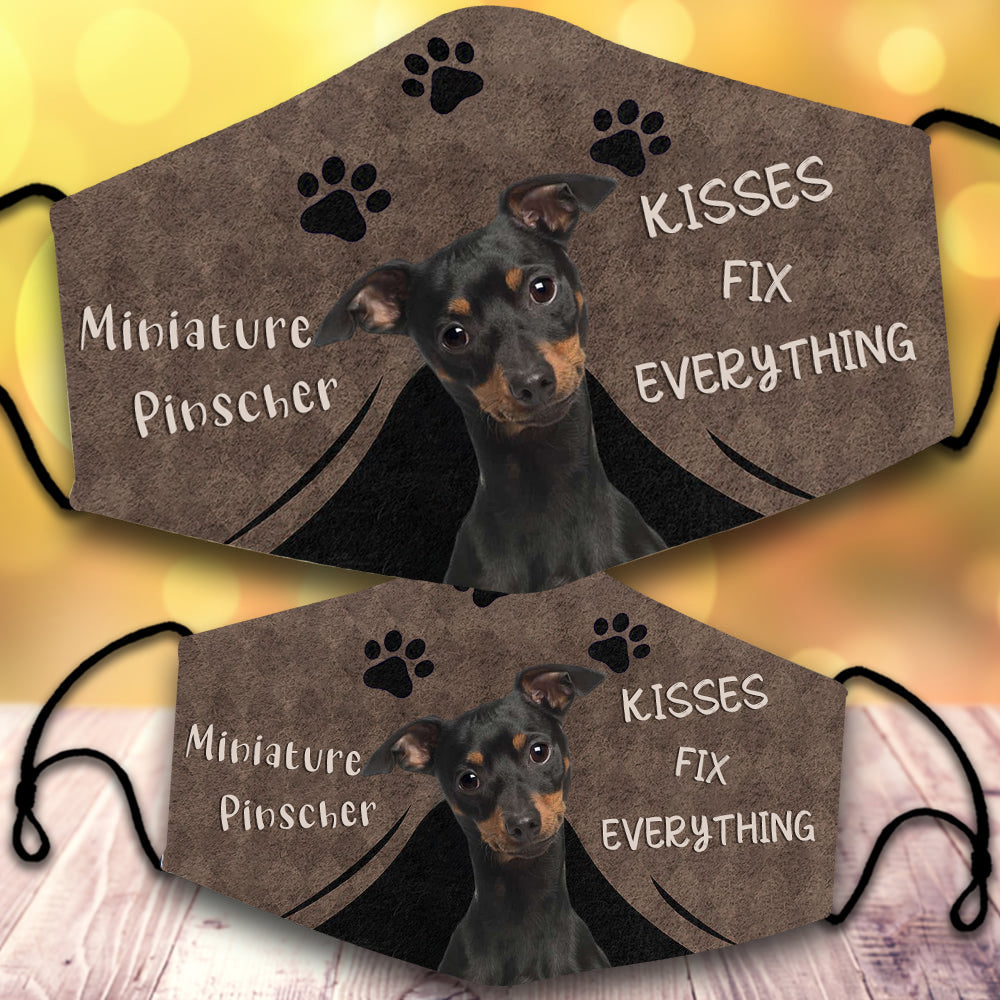 Miniature Pinscher 2-Kisses Fix Everything-Veil