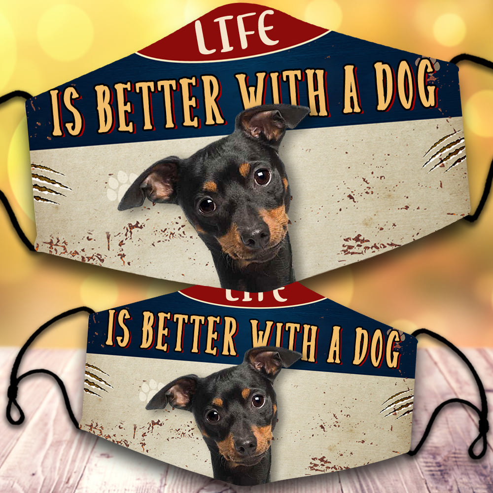 Miniature Pinscher 2-Life Is Better With A Dog-Veil