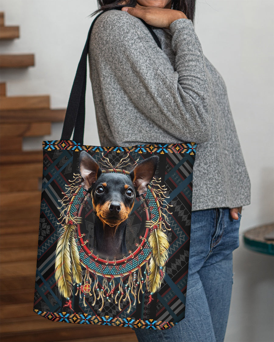 Miniature Pinscher  In Dreamcatcher Cloth Tote Bag