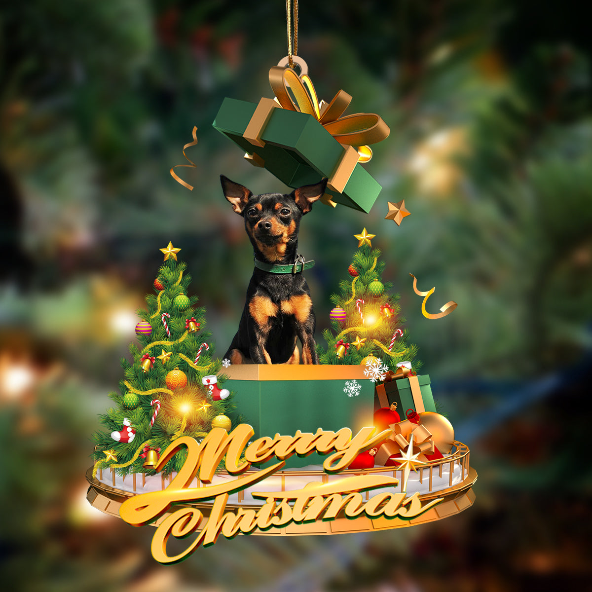 Miniature Pinscher-Christmas Gifts&amp;dogs Hanging Ornament