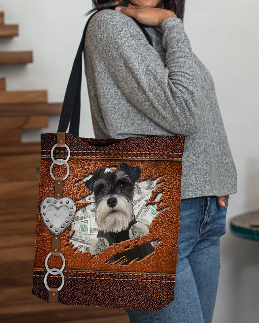 Miniature Schnauzer-Let Me Go Out -Cloth Tote Bag
