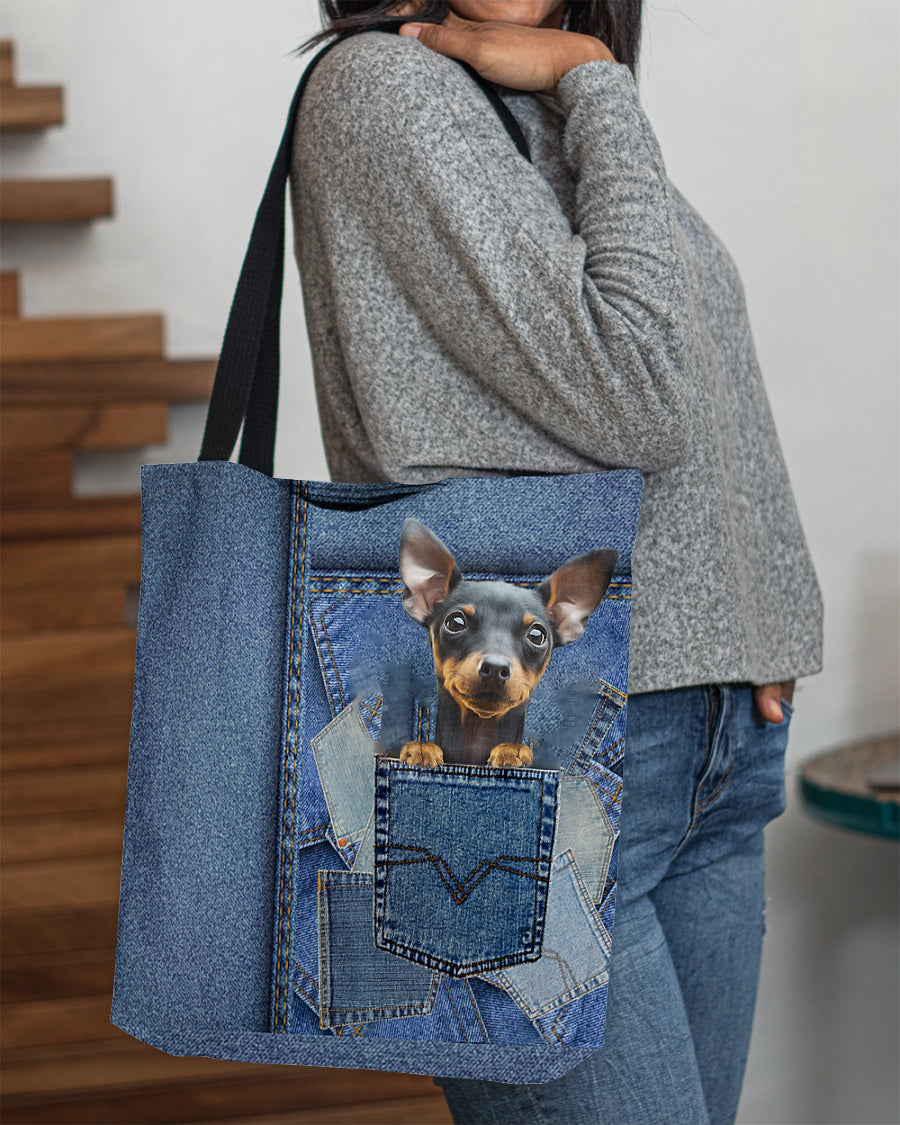 Miniature pinscher-in pocket2-Cloth Tote Bag