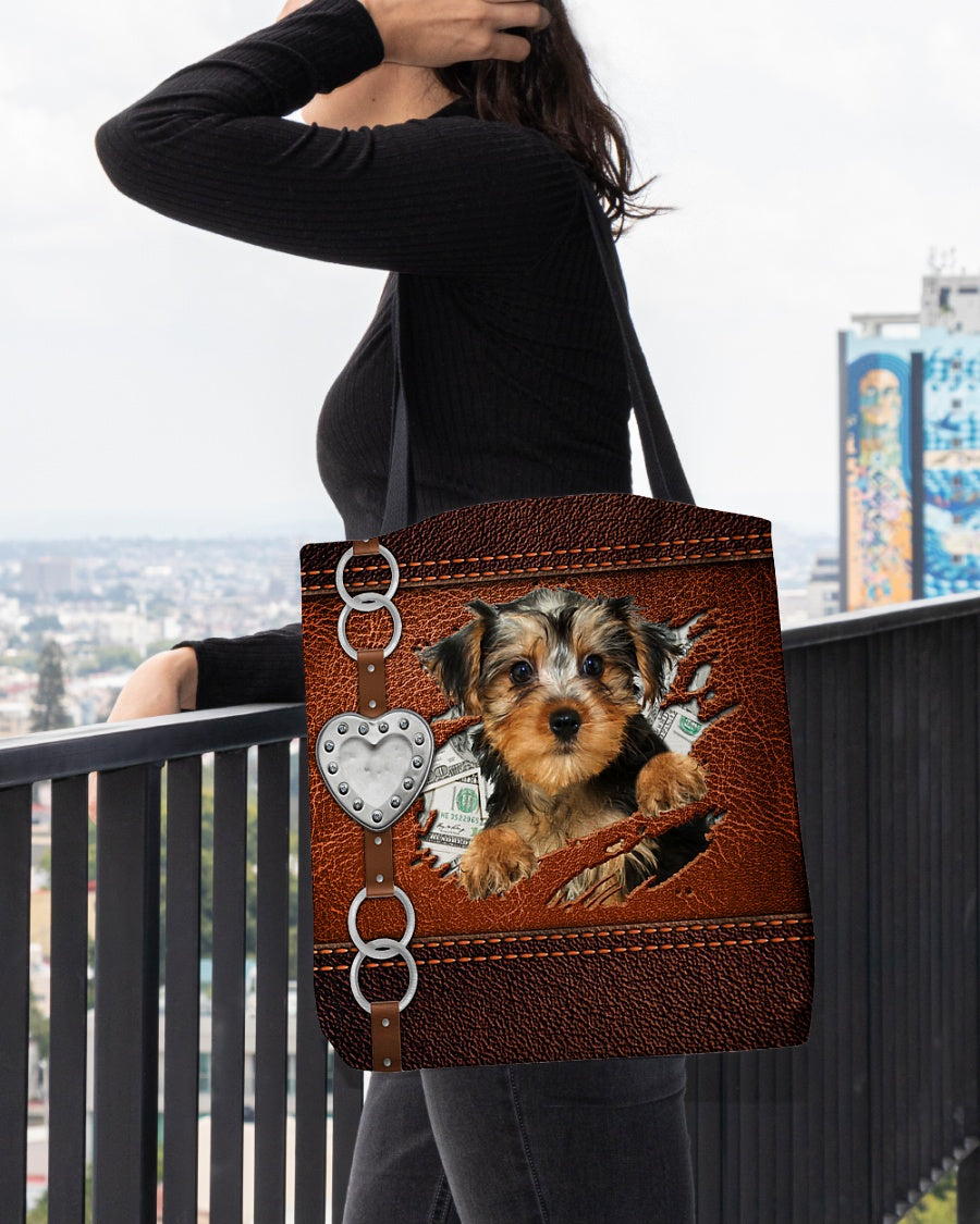 Morkie-Let Me Go Out -Cloth Tote Bag