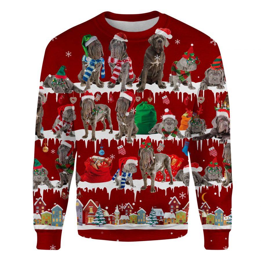 Neapolitan Mastiff - Snow Christmas - Premium Sweatshirt