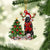 Newfounderlands-Reindeer Christmas-Two Sided Ornament