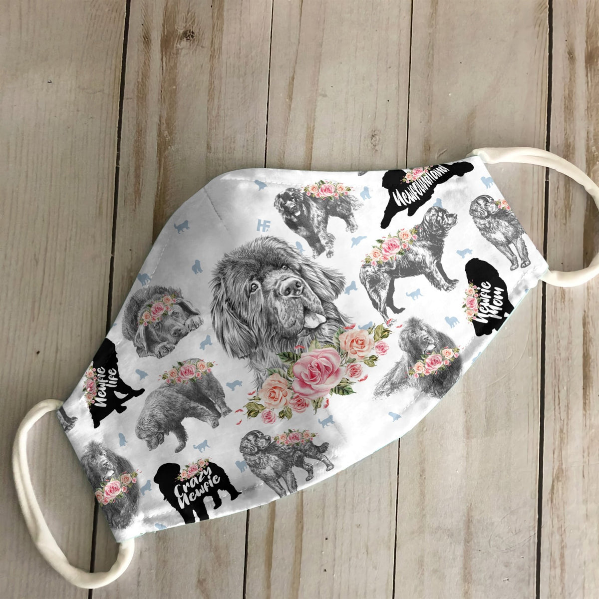 Newfoundland Floral Vintage EZ07 2606 Face Mask