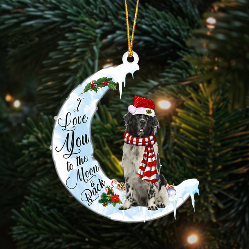 Newfoundland-I Love You-Two Sided Ornament