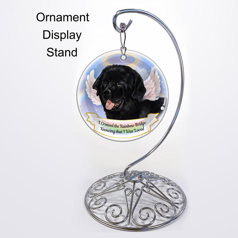 Rainbow Bridge Memorial-Newfoundland Black Hanging Ornament