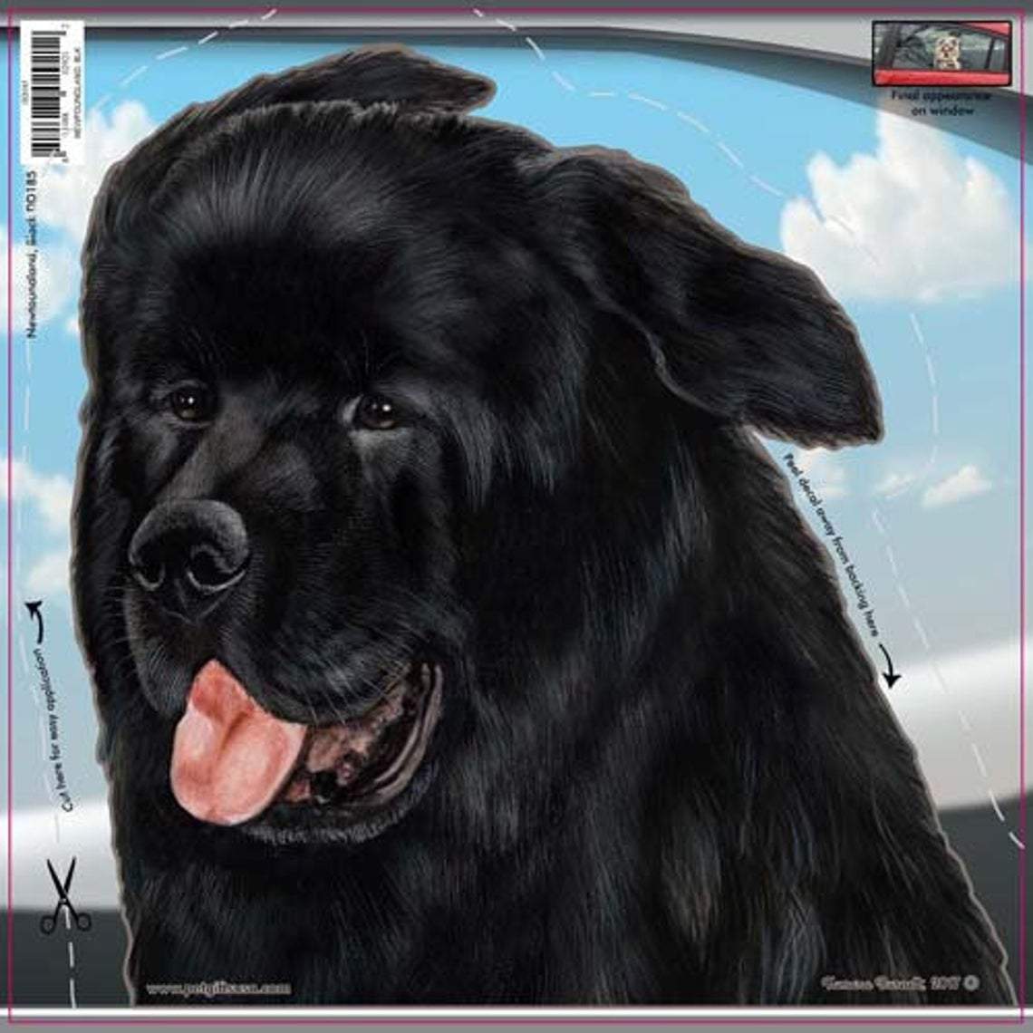 Newfoundland-On The Move Window Car Sticker