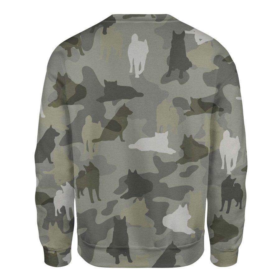 Norwegian Elkhound - Camo - Premium Sweatshirt