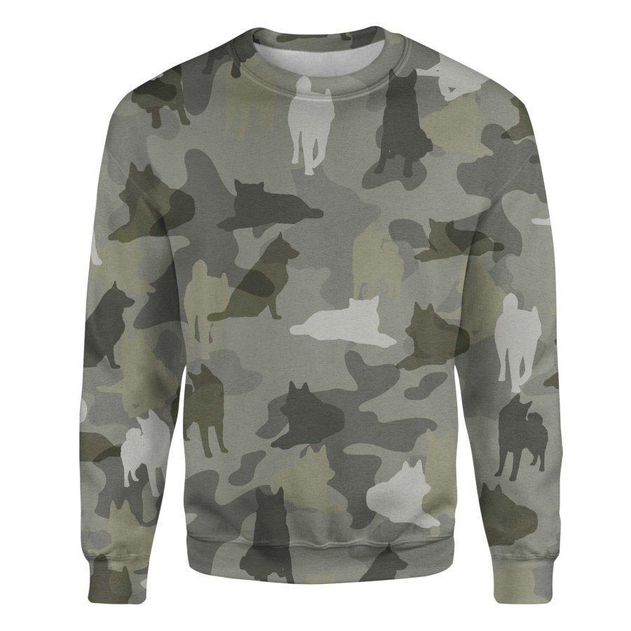 Norwegian Elkhound - Camo - Premium Sweatshirt