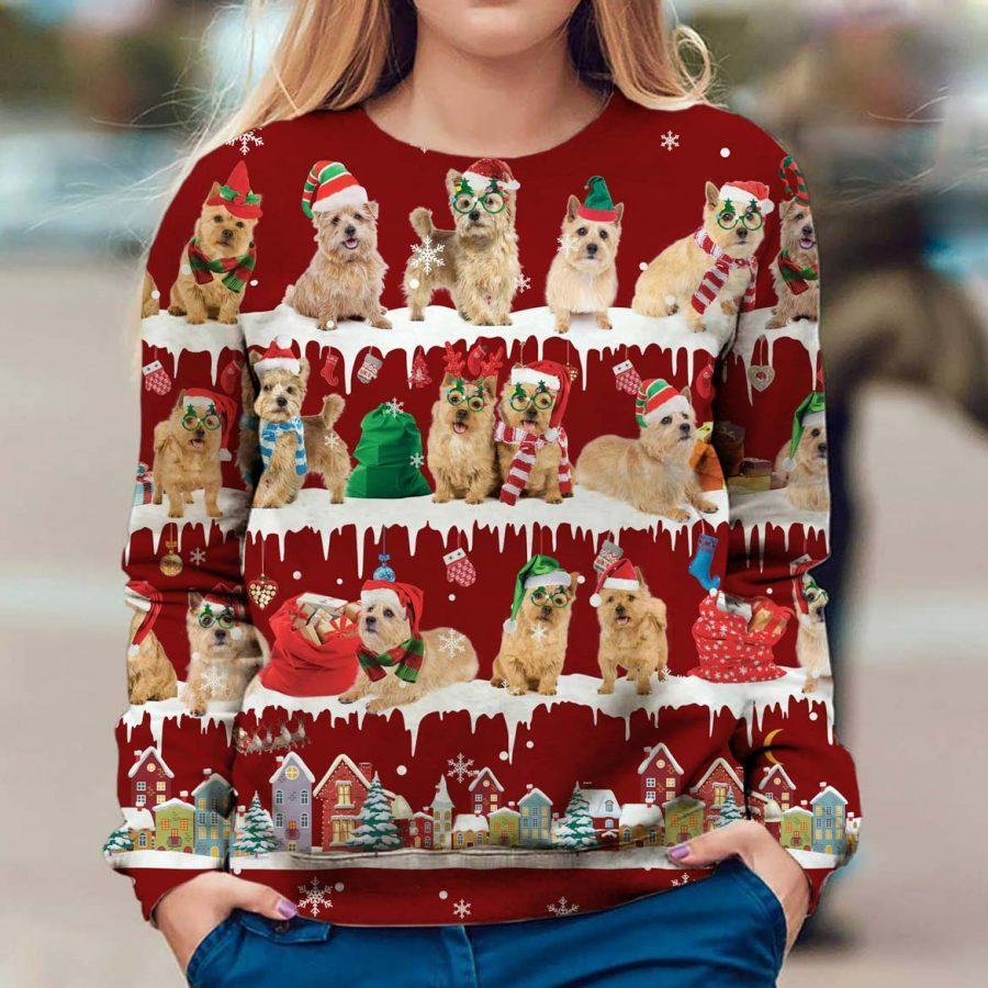 Norwich Terrier - Snow Christmas - Premium Sweatshirt