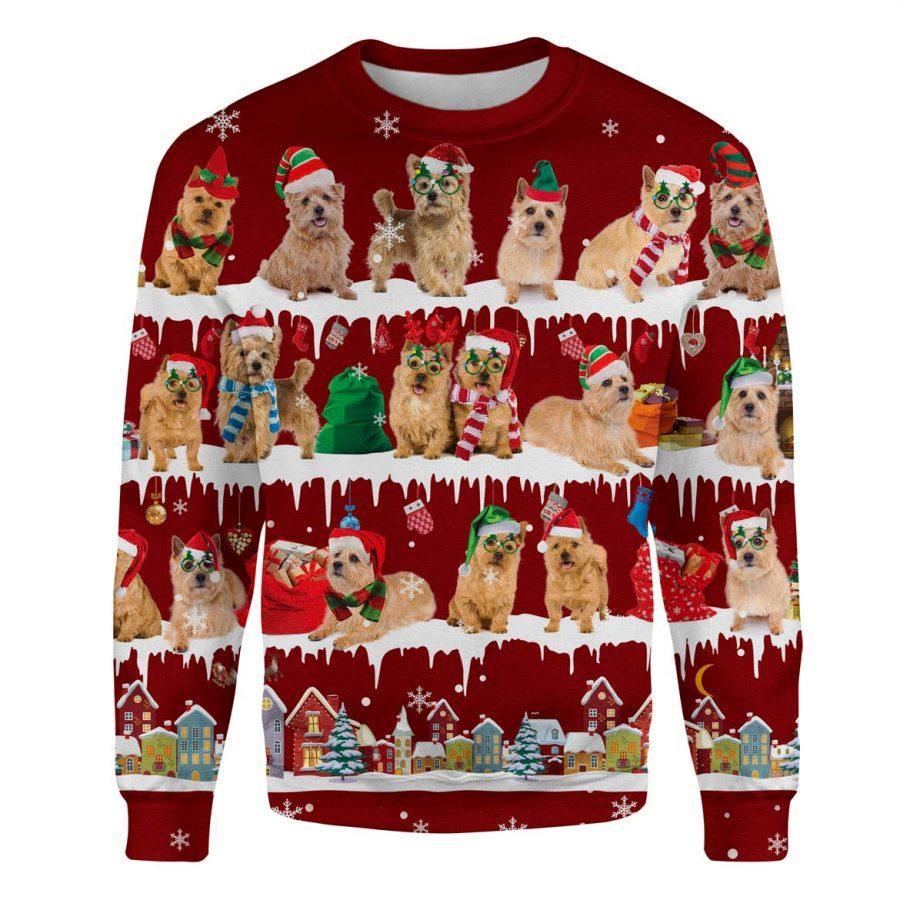 Norwich Terrier - Snow Christmas - Premium Sweatshirt