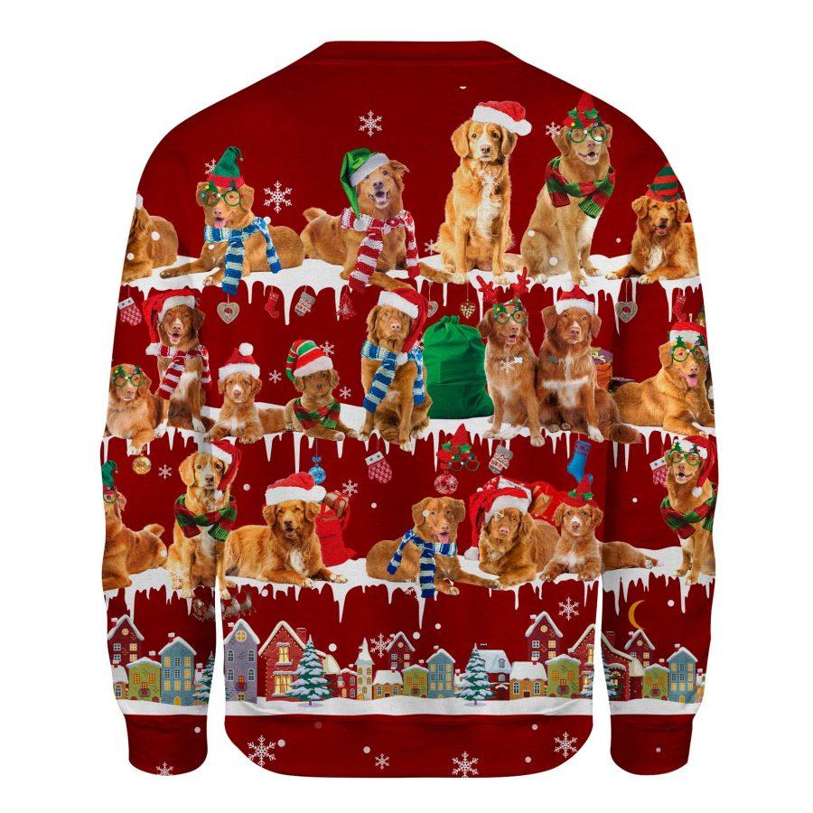 Nova Scotia Duck Tolling Retriever - Snow Christmas - Premium Sweatshirt