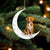 Nova Scotia Duck Tolling Retriever-Sit On The Moon-Two Sided Ornament