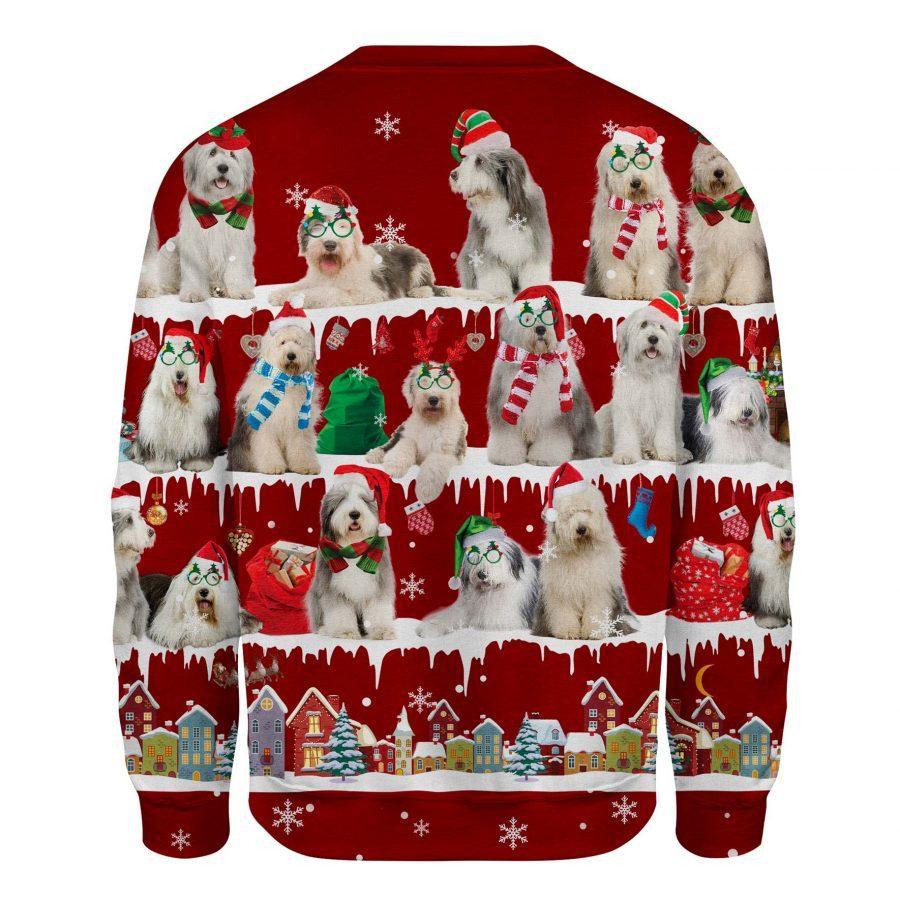 Old English Sheepdog - Snow Christmas - Premium Sweatshirt