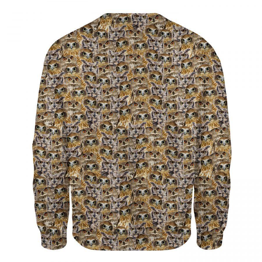 Owl - Full Face - Premium Sweatshirt