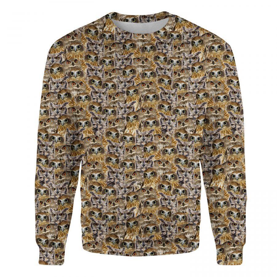 Owl - Full Face - Premium Sweatshirt