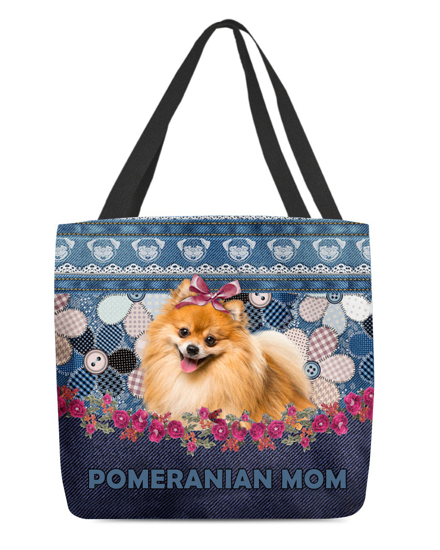 POMERANIAN-Flower Jean Gift for you-Cloth Tote Bag