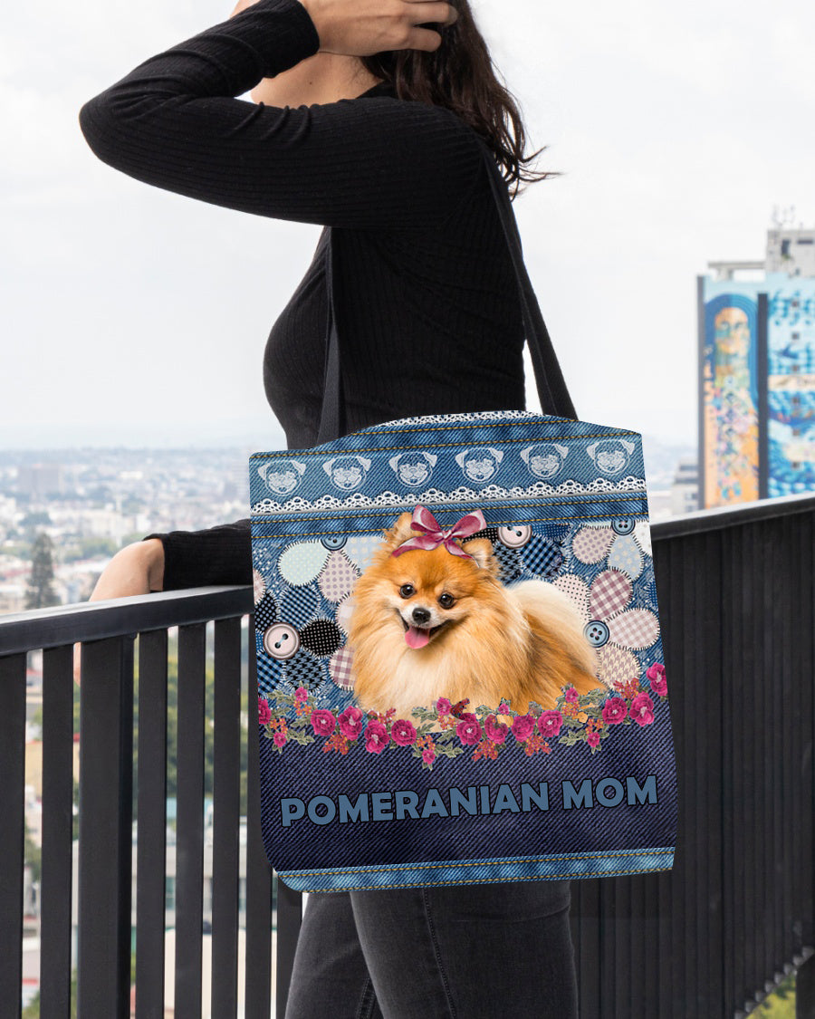 POMERANIAN-Flower Jean Gift for you-Cloth Tote Bag