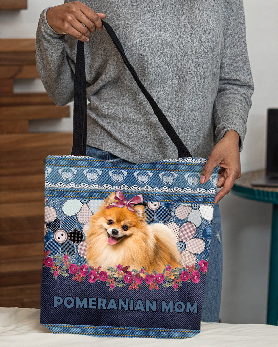 POMERANIAN-Flower Jean Gift for you-Cloth Tote Bag