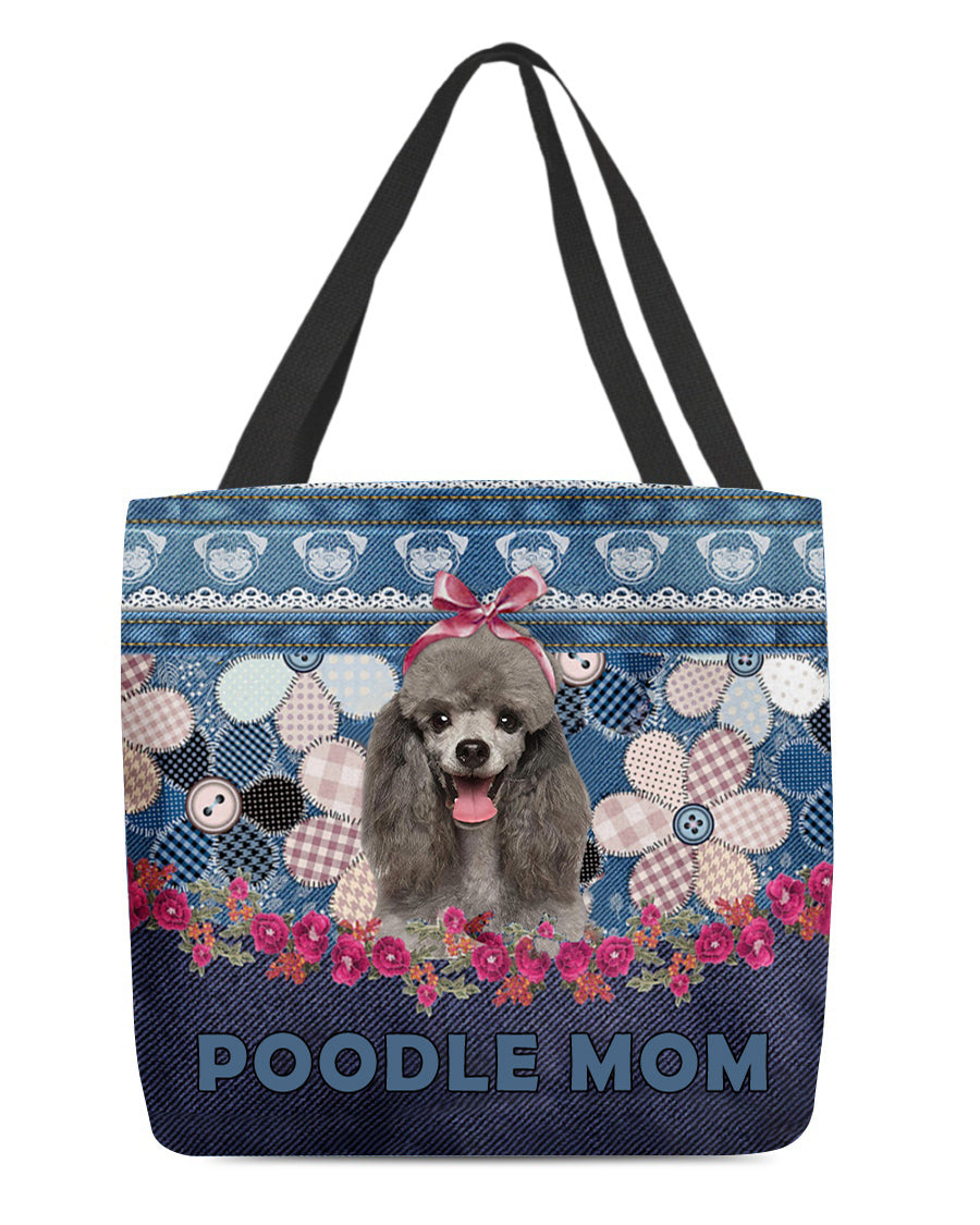 POODLE4-Flower Jean Gift for you-Cloth Tote Bag