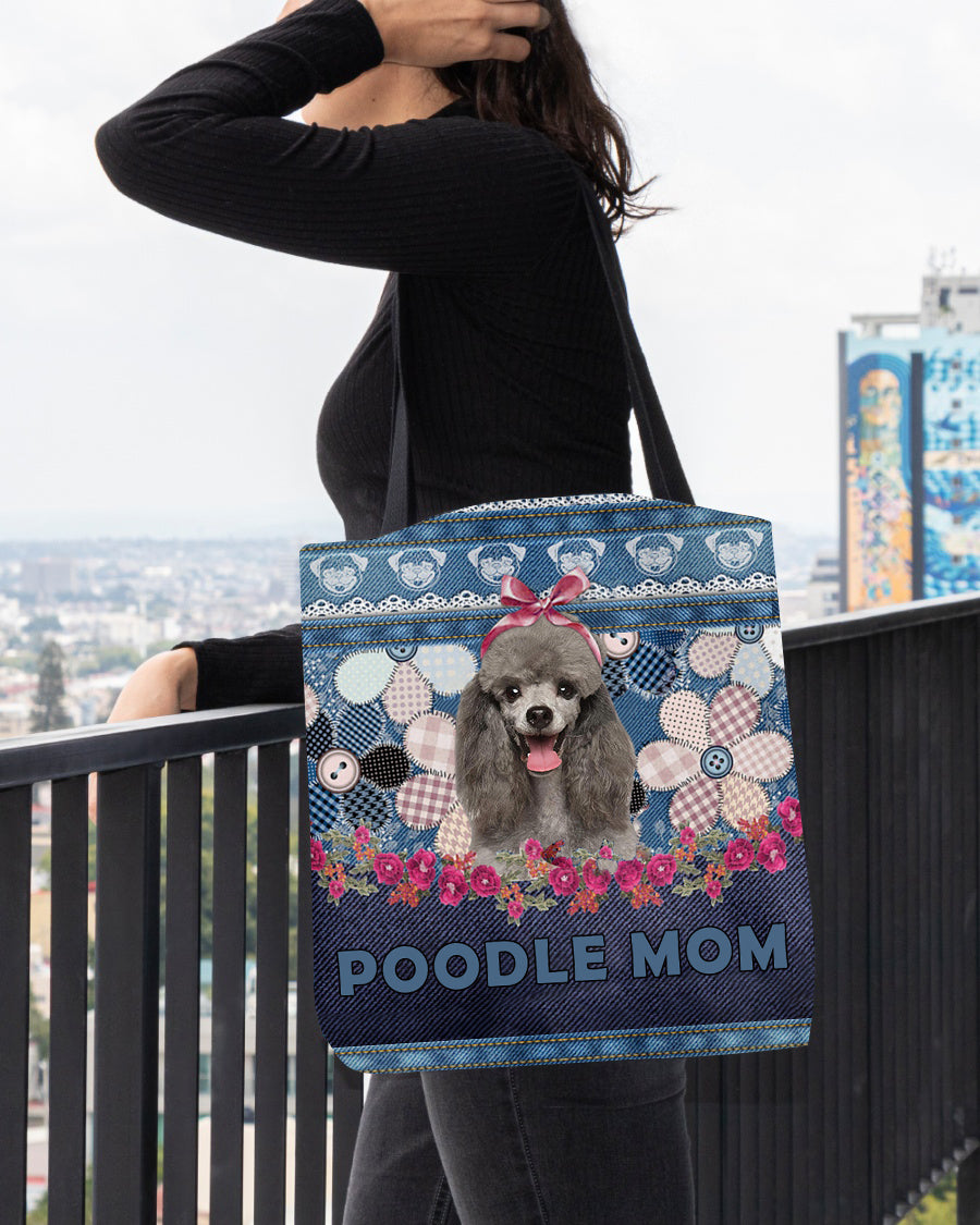 POODLE4-Flower Jean Gift for you-Cloth Tote Bag