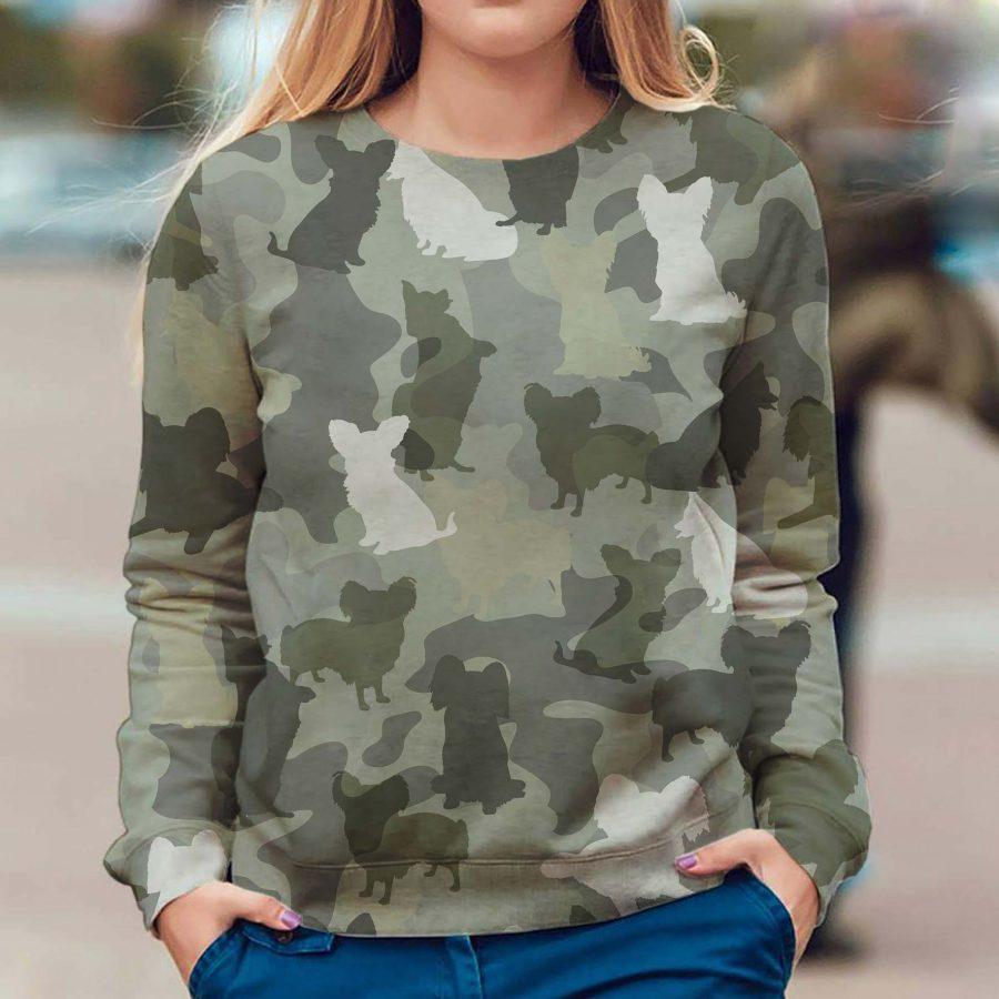 Papillon - Camo - Premium Sweatshirt