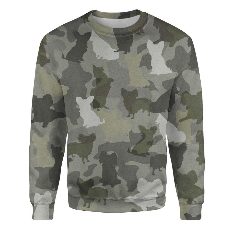Papillon - Camo - Premium Sweatshirt