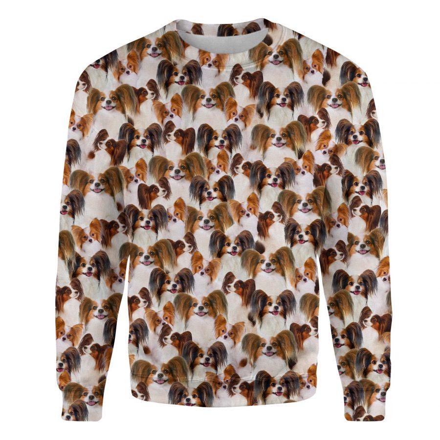 Papillon - Full Face - Premium Sweatshirt