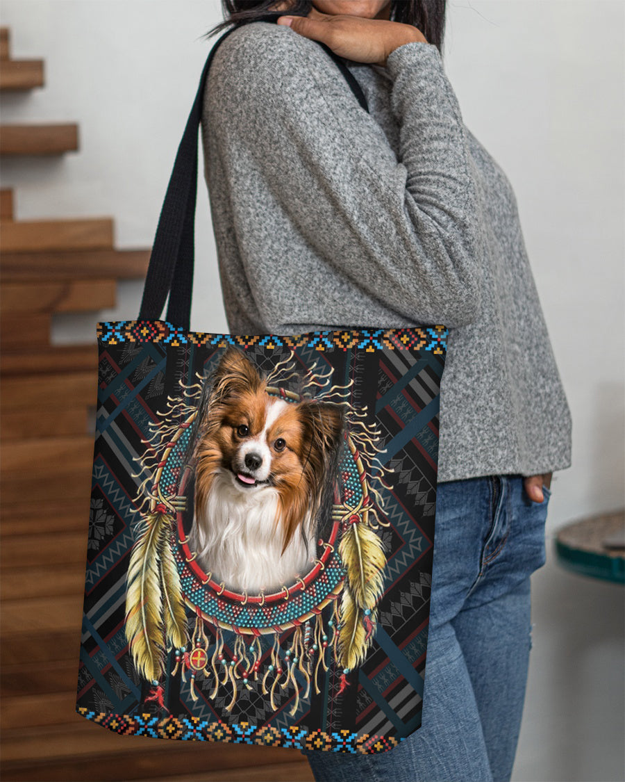 Papillon  In Dreamcatcher Cloth Tote Bag