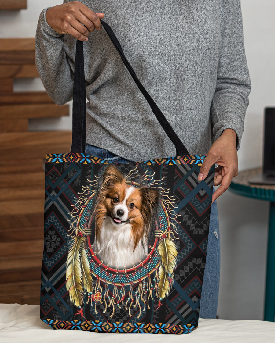 Papillon  In Dreamcatcher Cloth Tote Bag