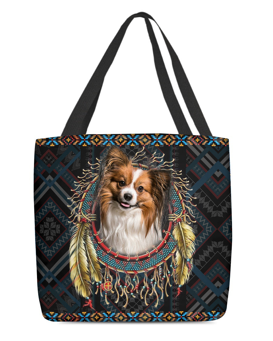 Papillon  In Dreamcatcher Cloth Tote Bag