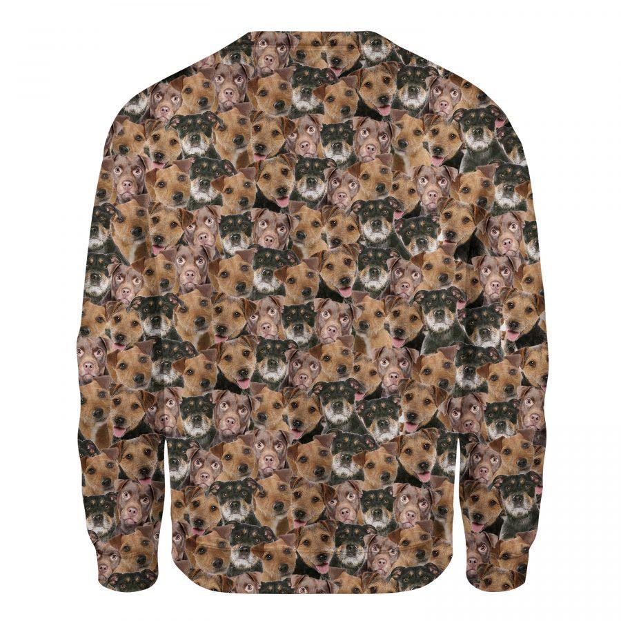 Patterdale Terrier - Full Face - Premium Sweatshirt