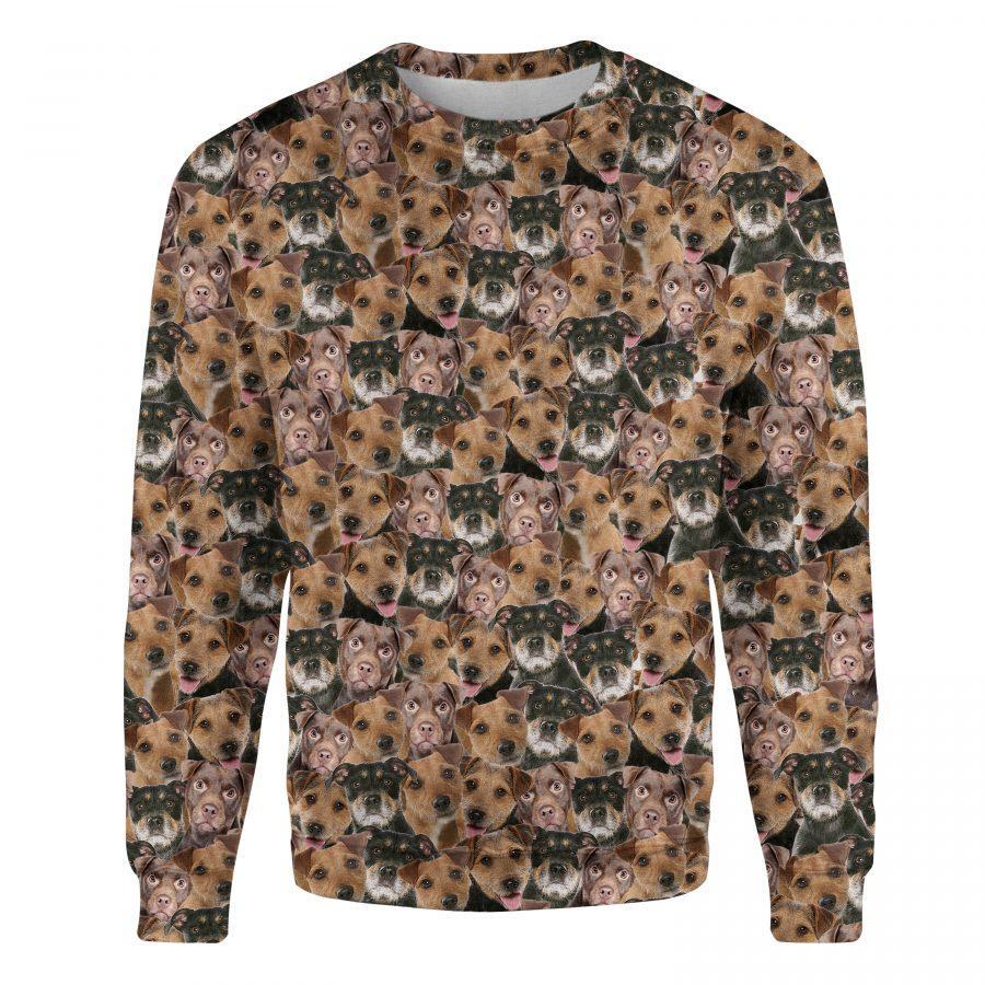 Patterdale Terrier - Full Face - Premium Sweatshirt