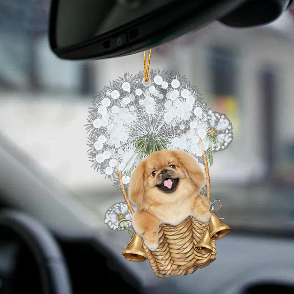 Pekingese-Dandelion-Two Sided Ornament