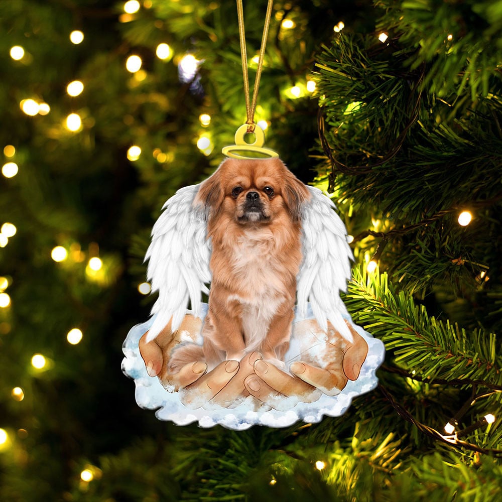 Pekingese-In The Hands Of God Xmas-Two Sided Ornament