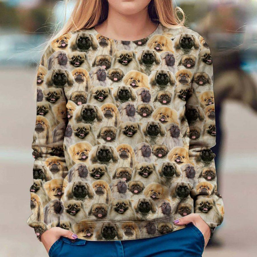 Pekingese - Full Face - Premium Sweatshirt