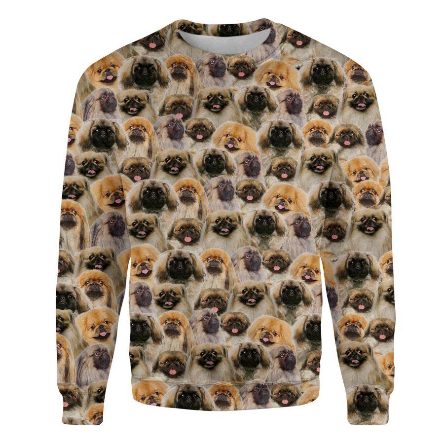 Pekingese - Full Face - Premium Sweatshirt