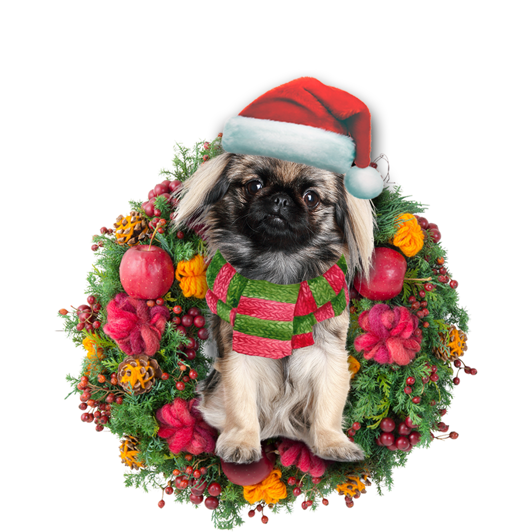 Pekingese Christmas Ornament