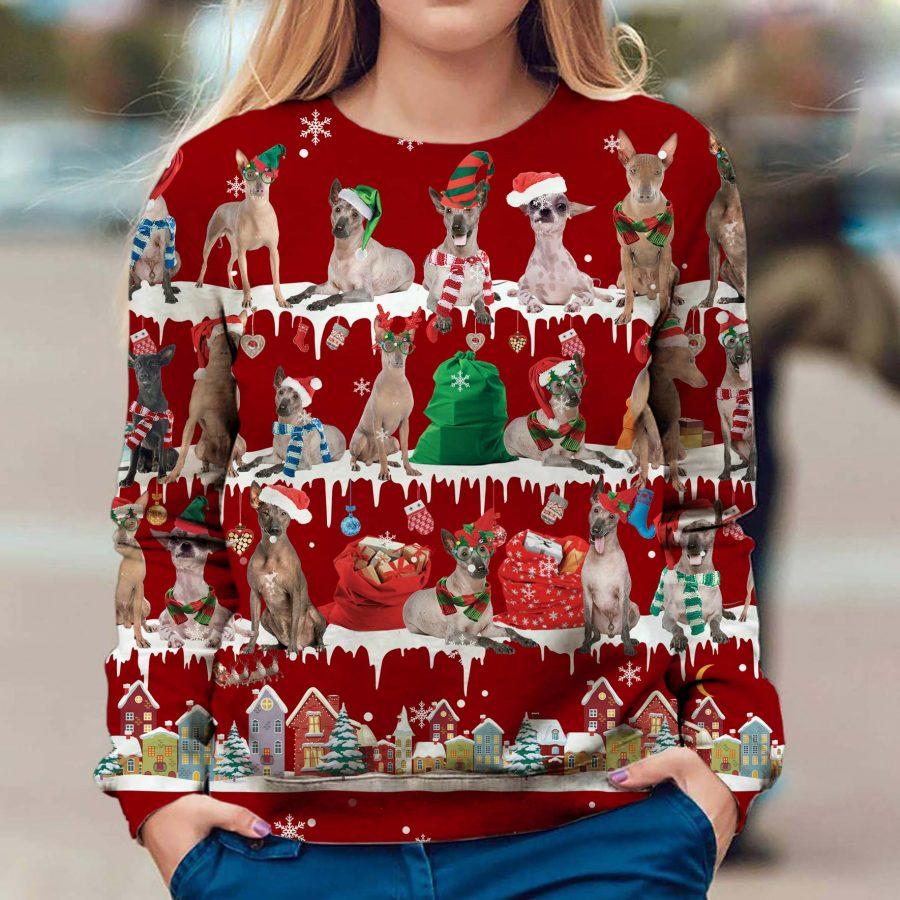 Peruvian Hairless Dog - Snow Christmas - Premium Sweatshirt