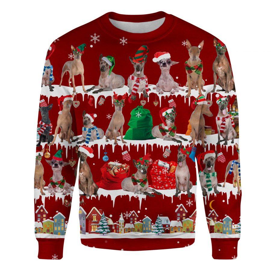 Peruvian Hairless Dog - Snow Christmas - Premium Sweatshirt