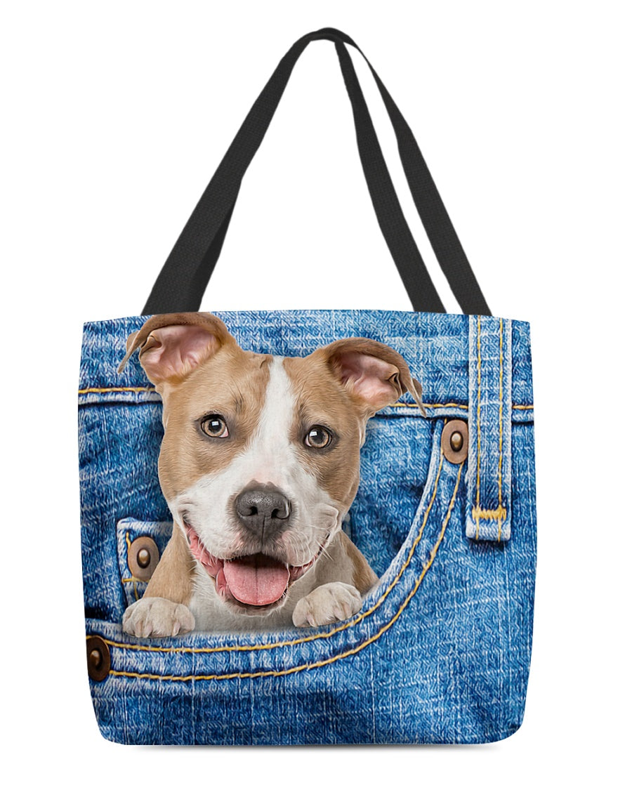 Pitbull-in pocket-Cloth Tote Bag