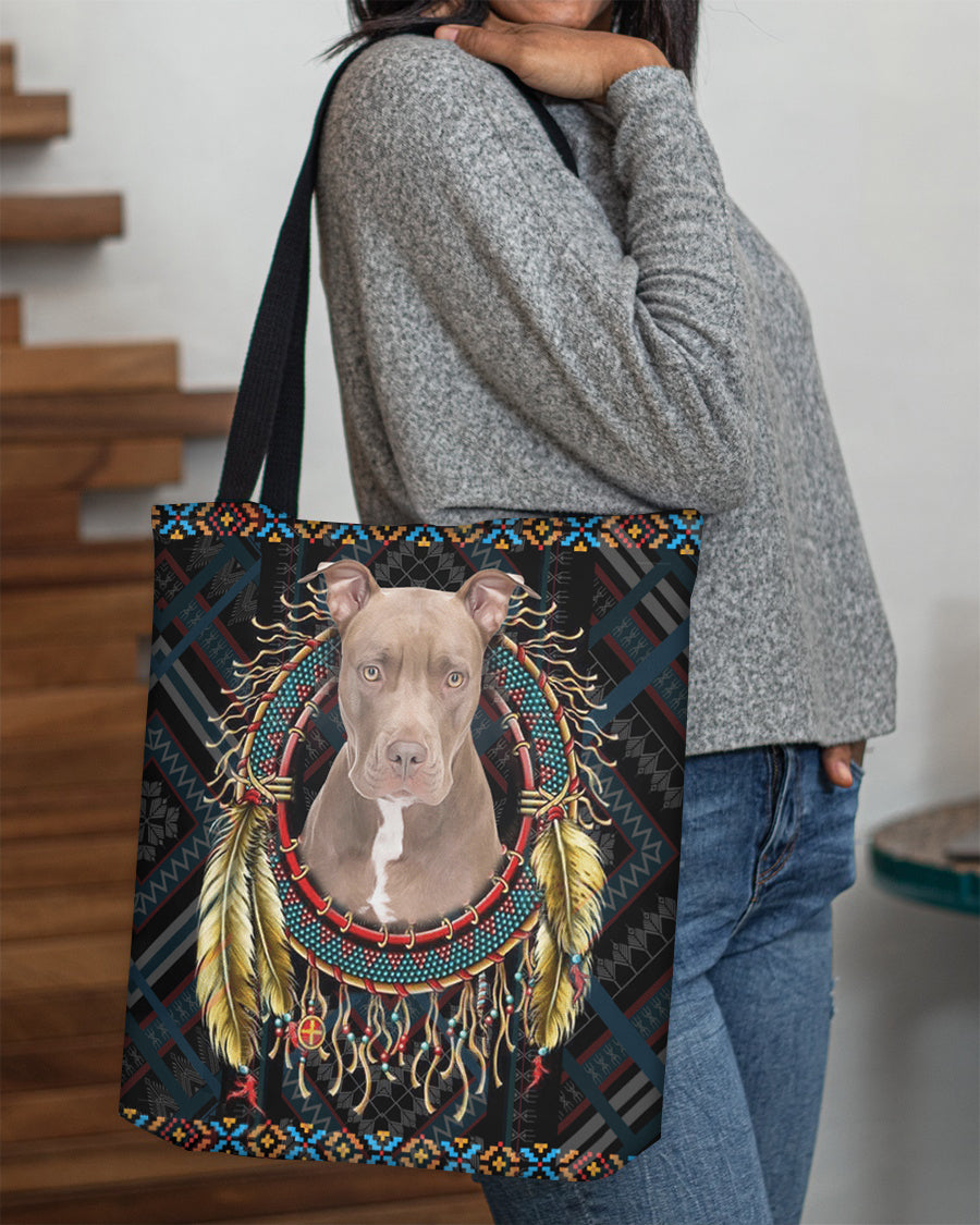 Pitbull1 In Dreamcatcher Cloth Tote Bag