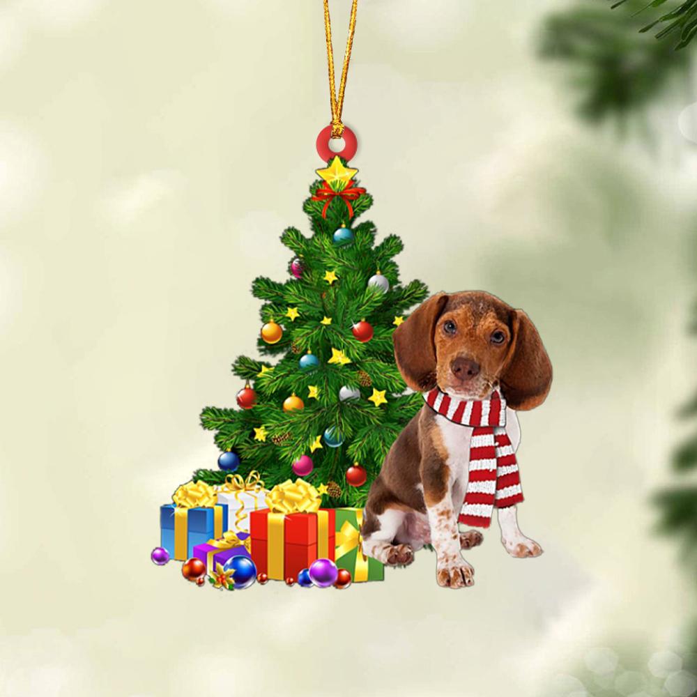 Pocket Beagle-Christmas Star Hanging Ornament